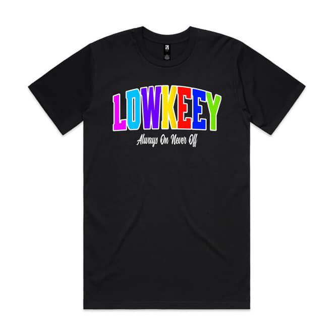 COLOURS TEE - BLACK