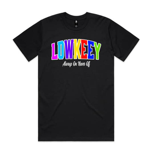 COLOURS TEE - BLACK