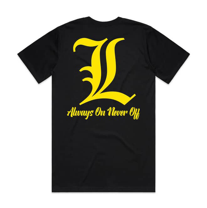 MINIMAL TEE - BLACK & YELLOW KIDS